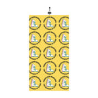 Yellow "Mountain Madcaps"  Drawstring Neck Gaiter